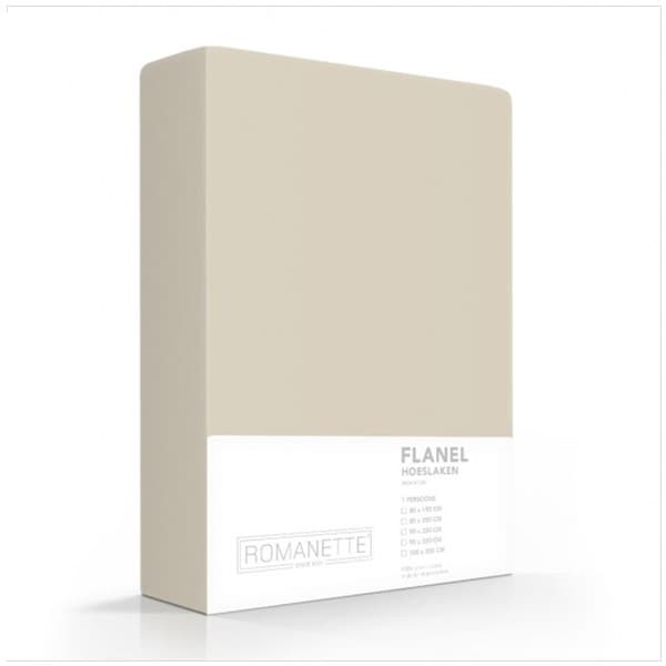 Romanette hoeslaken Flanel