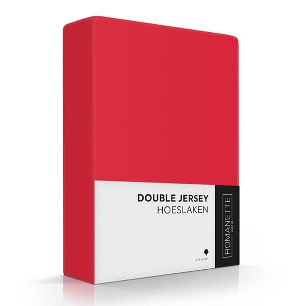 Romanette Hoeslaken Double Jersey Rood
