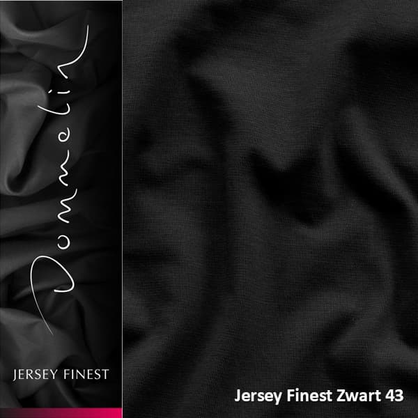 Dommelin Topper Hoeslaken Jersey Finest Zwart (43)