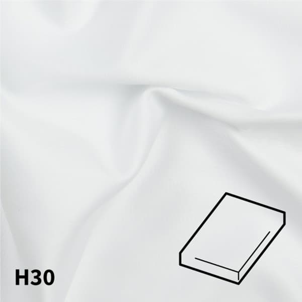Dommelin Hoeslaken Satijn 400TC - Dessin Charmosa Wit