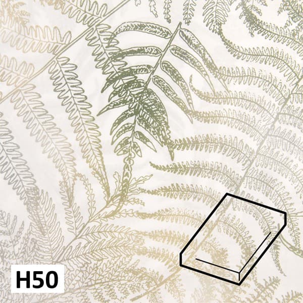 Dommelin Hoeslaken Satijn 400TC - 50 cm hoog - Verde Wit