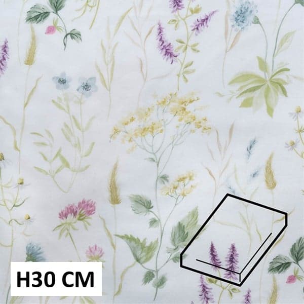 Dommelin Hoeslaken Satijn 400TC - Dessin Nature Groen