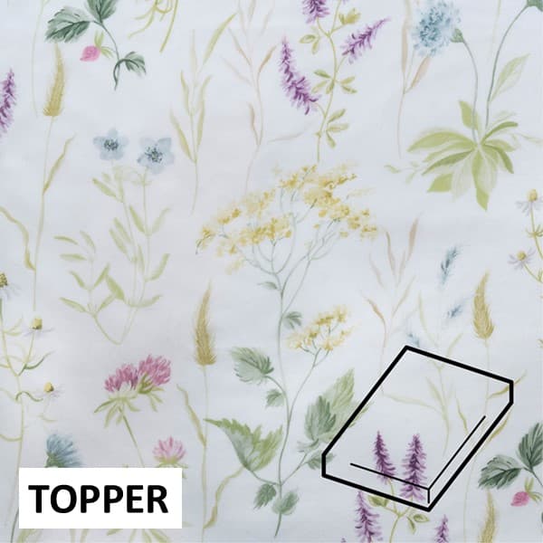 Dommelin Topper Hoeslaken Satijn 400TC - Nature Groen