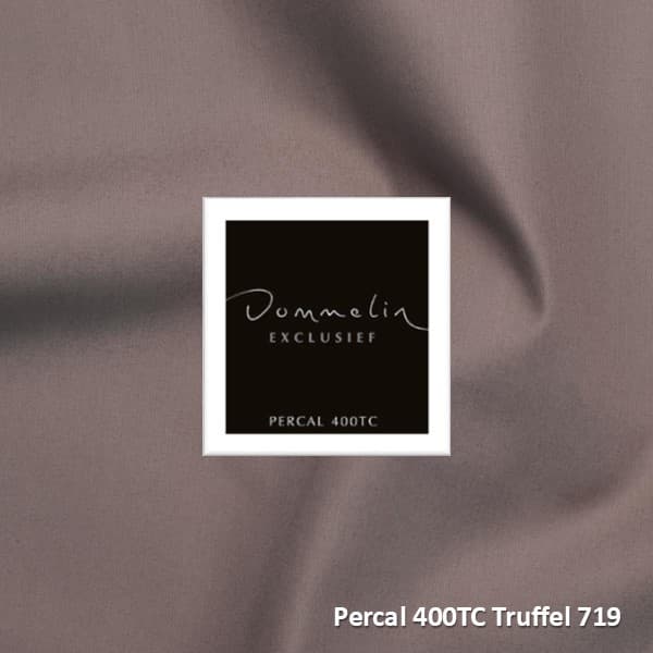 Dommelin Topper Hoeslaken Percal 400TC Truffel
