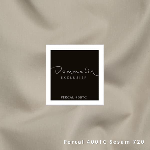 Dommelin Topper Hoeslaken Percal 400TC Sesam