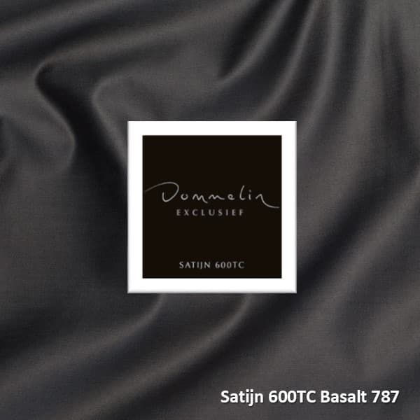 Dommelin Topper Hoeslaken Satijn 600TC Basalt