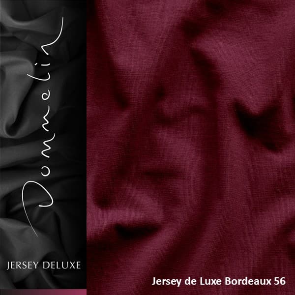 Dommelin Hoeslaken Jersey de luxe Bordeaux (56)