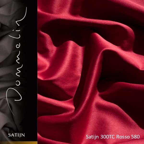 Dommelin Topper Hoeslaken Satijn 300TC Rosso