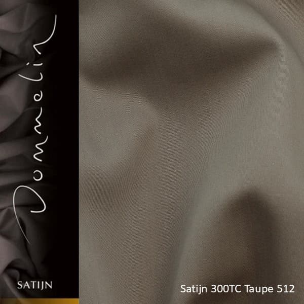 Dommelin Topper Hoeslaken Satijn 300TC Taupe
