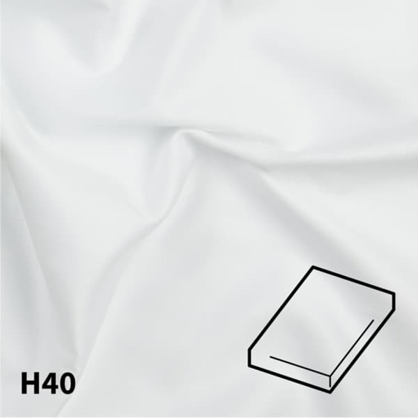 Dommelin Hoeslaken Satijn 400TC - 40 cm hoog - Charmosa Wit