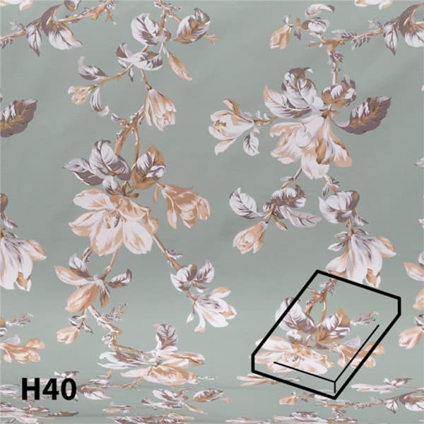Dommelin Hoeslaken Satijn 400TC - 40 cm hoog - Magnolia Spargroen