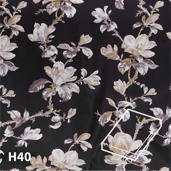 Dommelin Hoeslaken Satijn 400TC - 40 cm hoog - Magnolia Zwart