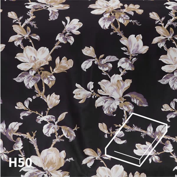 Dommelin Hoeslaken Satijn 400TC - 50 cm hoog - Magnolia Zwart
