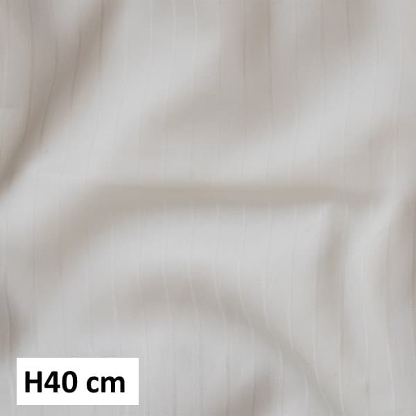 Dommelin Hoeslaken Satijn 400TC - 40 cm hoog - Pico Ecru