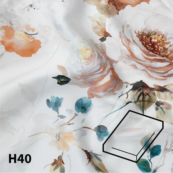 Dommelin Hoeslaken Satijn 400TC - 40 cm hoog - Camelia Terra