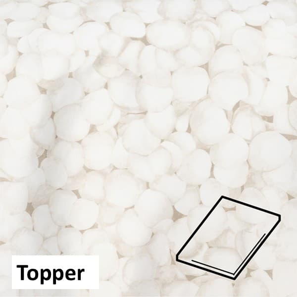 Dommelin Topper Hoeslaken Satijn 400TC - Dessin Perle