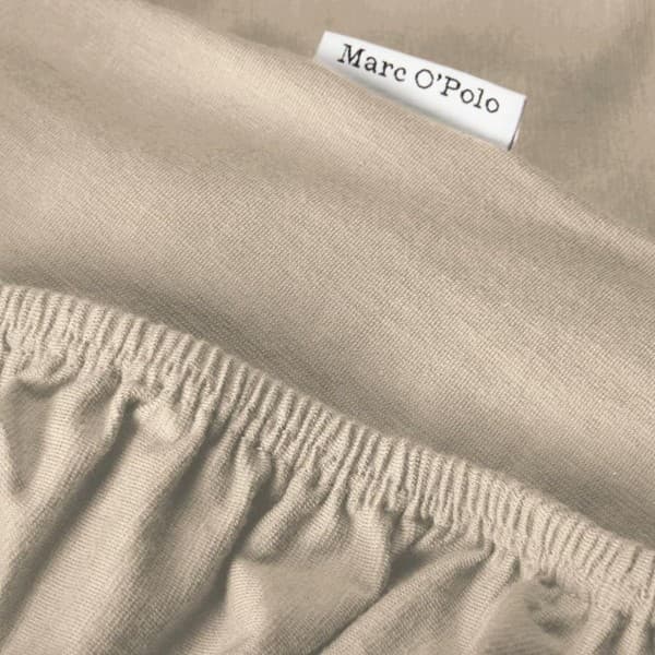 Marc O'Polo Hoeslaken Premium Organic Jersey - Dark Sand