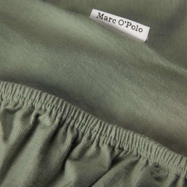 Marc O'Polo Hoeslaken Premium Organic Jersey - Soft Green